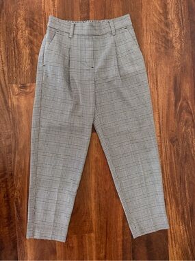 LOFT Women’s Gray Plaid Dress Pants - Size XSP